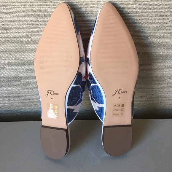 J. Crew Pointed-toe slides in brocade - Picture 6 of 7